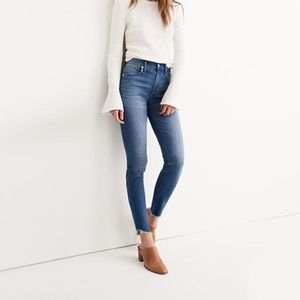 NWT Madewell 10” High-Rise Skinny Jeans Tulip Hem